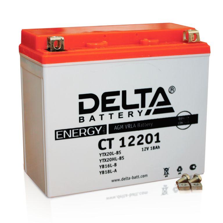  Delta CT CT 12201 (YTX20L-BS) (CT 12201)                                  18ah 12V -    